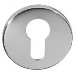 Frelan Hardware Euro Profile Escutcheon, Satin Chrome