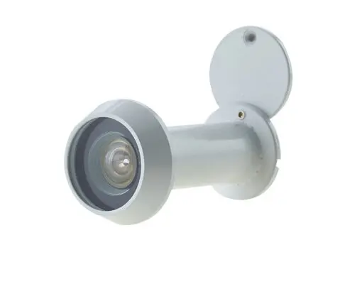 35x55mm White door viewer FD30/60 C/W intumescent