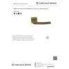 Carlisle Brass Katana Door Handle On Concealed Square Rose - Satin Chrome EUL120SC