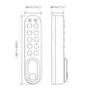 CODELOCKS KL1000 G3 Electronic Kitlock Cabinet Lock S/Grey Chrome Right Hand