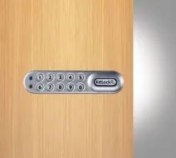 CODELOCKS KL1000 Classic Electronic Kitlock Cabinet Lock Silver Grey Left Hand