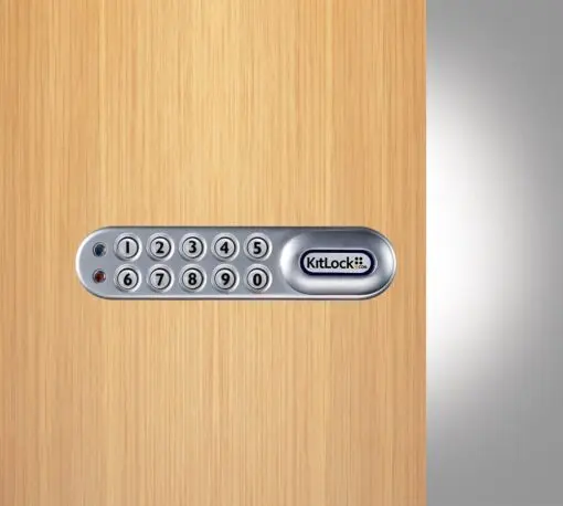 CODELOCKS KL1000 Classic Electronic Kitlock Cabinet Lock Silver Grey Left Hand