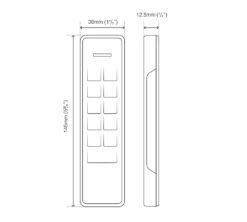 CODELOCKS Electronic Kitlock KL1100 Keypad Front Plate and Latch Metallic Silver