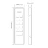 CODELOCKS Electronic Kitlock KL1100 RFID Cabinet Lock Front Plate & Latch Metallic Silver