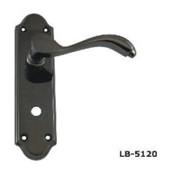 LB-5120Black/Nickel Lever on Back Plate