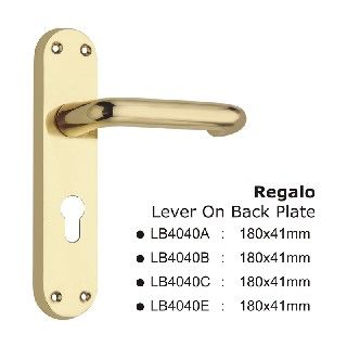 LB4040BPB Lever on Back Plate Regalo