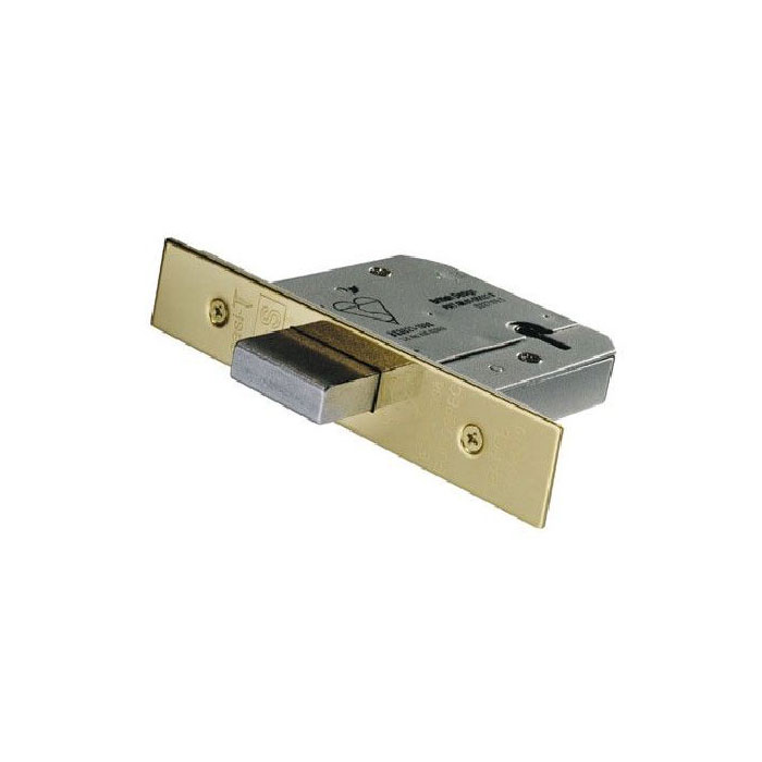 CARLISLE BRASS - LDB5525PVD-BP EASI-T DEADLOCK - 5 LEVER - BRITISH STANDARD