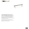 Alexander And Wilks Leila Hammered Cabinet Pull 160Mm C/C Matt Black AW817-160-BL