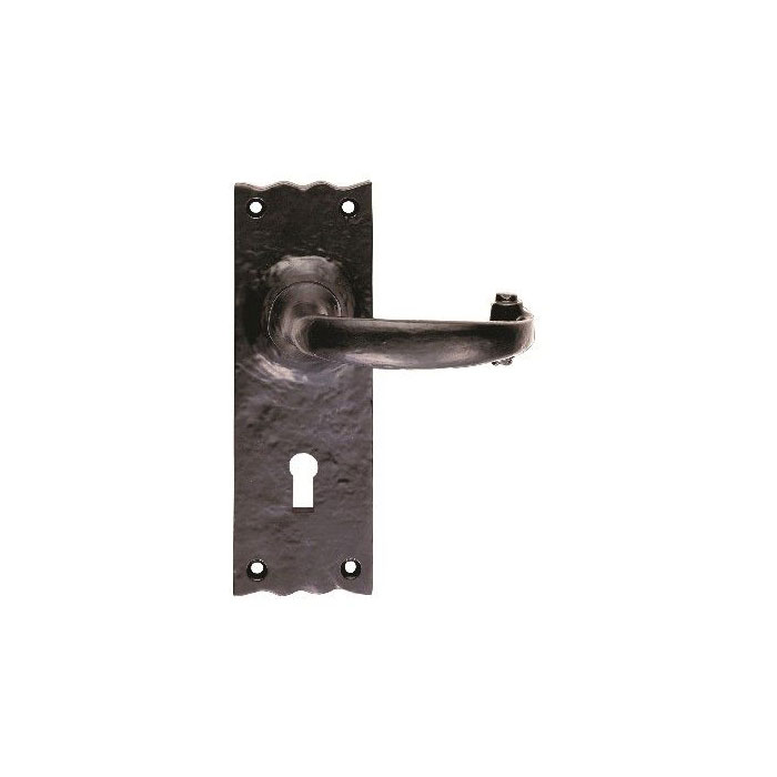 LF5501-BP TRADITIONAL LEVER ON BACKPLATE - LOCK 57MM C/C