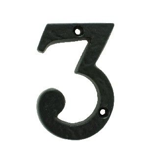 CARLISLE BRASS - LF55493-BP NUMERAL 3