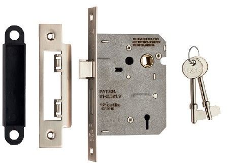 CARLISLE BRASS - LSE5330SN EASI-T 3 LEVER SASHLOCK 76MM RESIDENTIAL (SATIN)