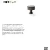 Alexander And Wilks Lucia Knurled Cabinet Knob 35Mm Matt Black AW807K-35-BL