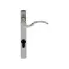 Carlisle Brass M140NP92RHSC Narrow Plate - Scroll Lever Furniture (92mm C/C) (On1) Satin Chrome
