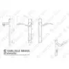 Carlisle Brass M140NP92RHSC Narrow Plate - Scroll Lever Furniture (92mm C/C) (On1) Satin Chrome