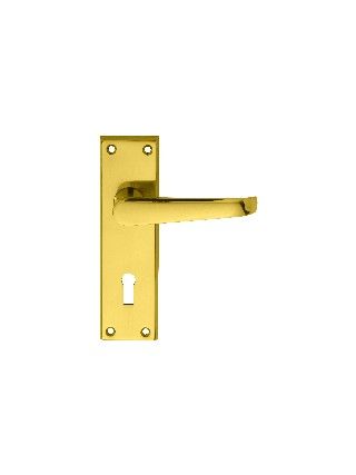 CARLISLE BRASS - M30-BP VICTORIAN LEVER ON BACKPLATE - LOCK 57MM C/C