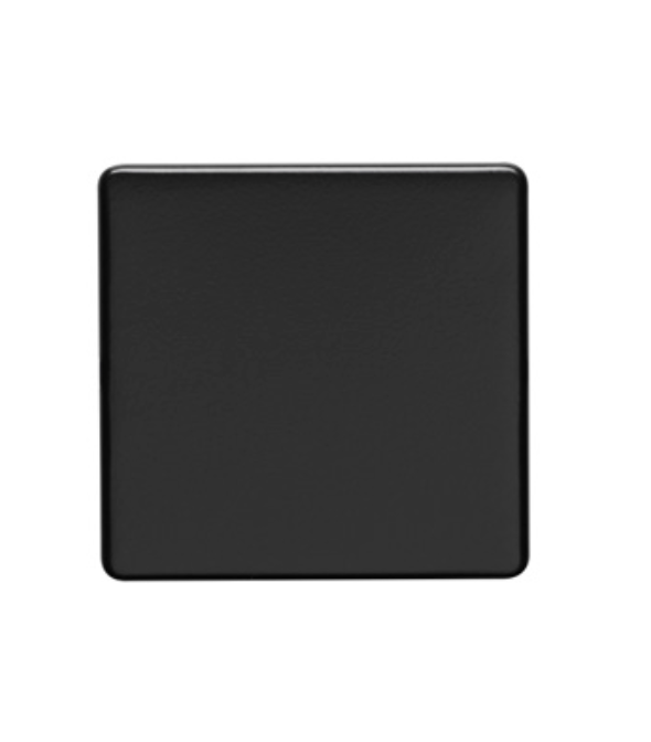 Eurolite Mb1B Single Blank Round Edge Matt Black Plate