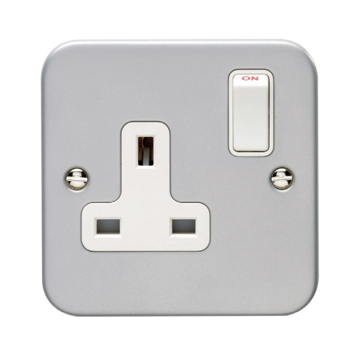 Eurolite Mc1Sow 1 Gang 13Amp Dp Switched Socket Metal Clad