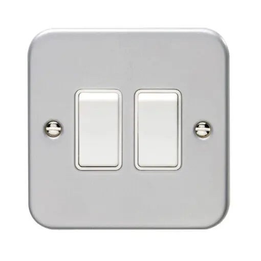 Eurolite Mc2Sww 2 Gang 10Amp 2Way Switch Metal Clad