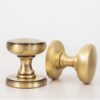 Millhouse Brass Edison Solid Brass Domed Mortice Knob on Concealed Fix Rose - Satin Nickel MH400DMKSN
