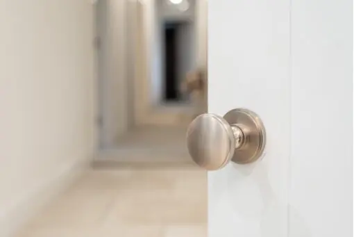 Millhouse Brass Edison Solid Brass Domed Mortice Knob on Concealed Fix Rose - Satin Nickel MH400DMKSN