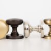 Millhouse Brass Edison Solid Brass Domed Mortice Knob on Concealed Fix Rose - Polished Nickel MH400DMKPN