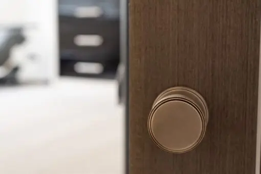Millhouse Brass Harrison Solid Brass Knurled Mortice Knob on Concealed Fix Rose - Antique Brass MH450KSMKAB