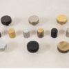 Millhouse Brass Watson Cylinder Knurled Cabinet Knob on Concealed Fix - Urban Dark Bronze MHCK1820UDB
