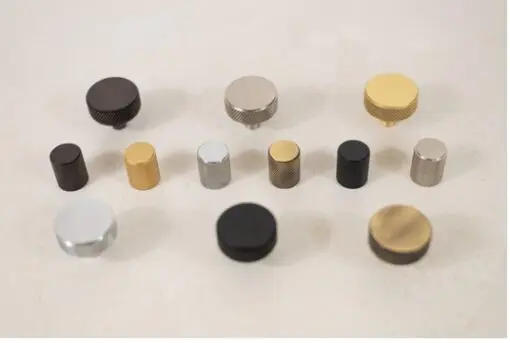 Millhouse Brass Watson Cylinder Knurled Cabinet Knob on Concealed Fix - Urban Dark Bronze MHCK1820UDB
