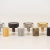 Millhouse Brass Hargreaves Disc Knurled Cabinet Knob on Concealed Fix - Antique Brass MHCK1935AB