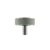 Millhouse Brass Hargreaves Disc Knurled Cabinet Knob on Concealed Fix - Polished Chrome MHCK1935PC