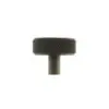 Millhouse Brass Hargreaves Disc Knurled Cabinet Knob on Concealed Fix - Urban Dark Bronze MHCK1935UDB