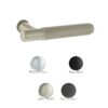 Millhouse Brass Crompton Lever Door Handle on Concealed Round Rose - Polished Chrome MHCR100PC