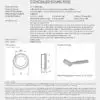 Millhouse Brass Mason Lever Door Handle on Concealed Round Rose - Polished Chrome MHCR500PC