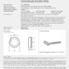 Millhouse Brass Mason Lever Door Handle on Concealed Round Rose - Matt Black MHCR500MB