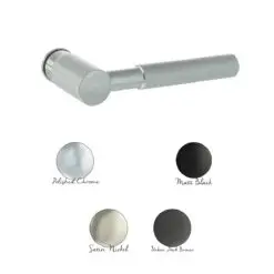 Millhouse Brass Mason Lever Door Handle on Concealed Round Rose - Urban Dark Bronze MHCR500UDB