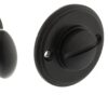 Millhouse Brass Solid Brass Oval WC Turn and Release - Matt Black MHOWCMB