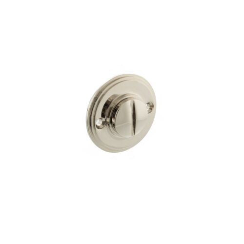 Millhouse Brass Solid Brass Oval WC Turn and Release - Polished Nickel MHOWCPN