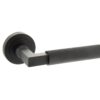 Millhouse Brass Cartwright Designer Lever on Round Rose - Matt Black MHR200MB