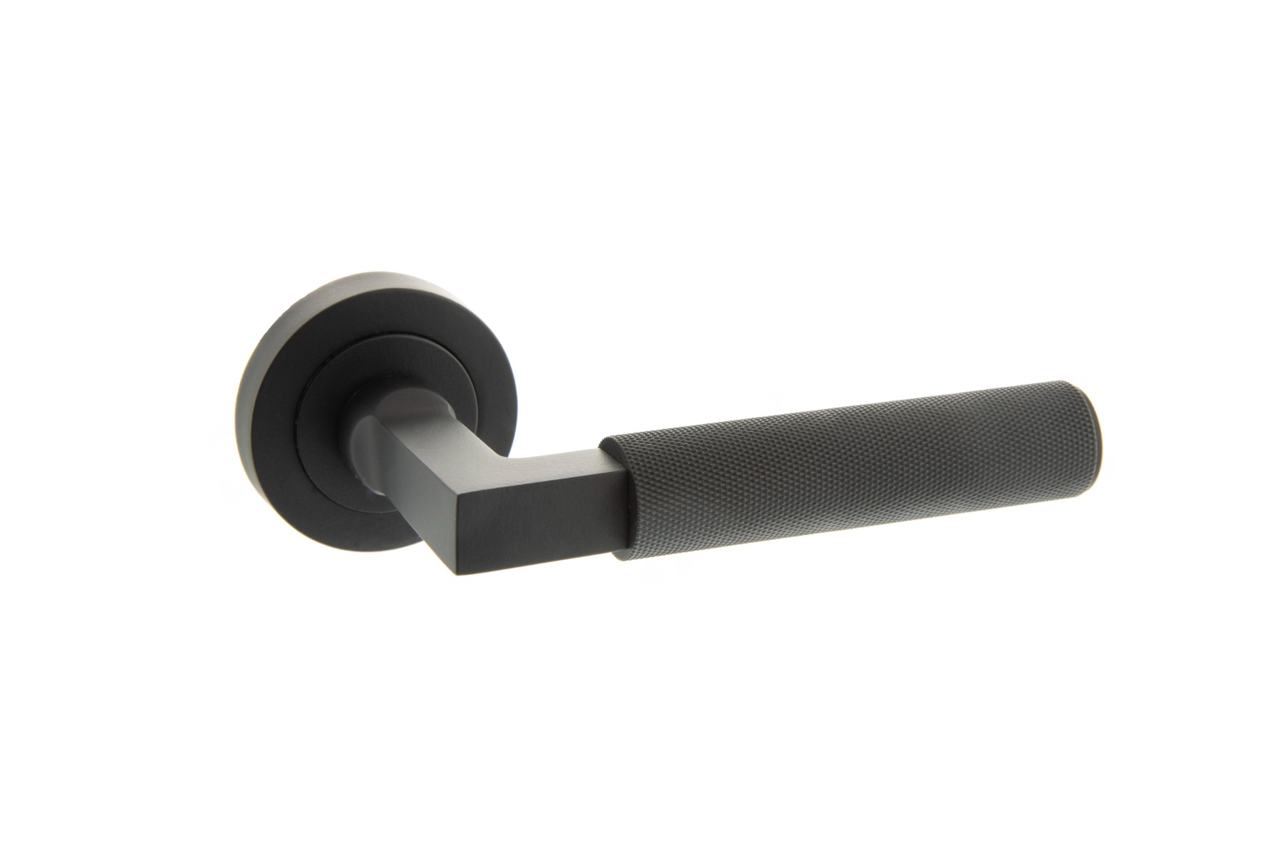 STATUS Key Escutcheon on Round Rose - Matt Black S2ESCKRMB