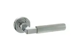 Millhouse Brass Cartwright Designer Lever on Round Rose - Polished Chrome MHR200PC