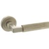 Millhouse Brass Cartwright Designer Lever on Round Rose - Satin Nickel MHR200SN