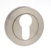 Millhouse Brass Mason Designer Lever on 5mm Slimline Round Rose - Satin Nickel MHSR500SN