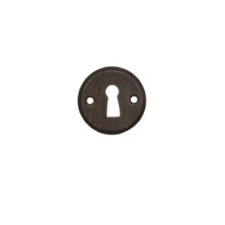 Millhouse Brass Solid Brass Open Key Hole Escutcheon - Urban Dark Bronze MHRKEUDB