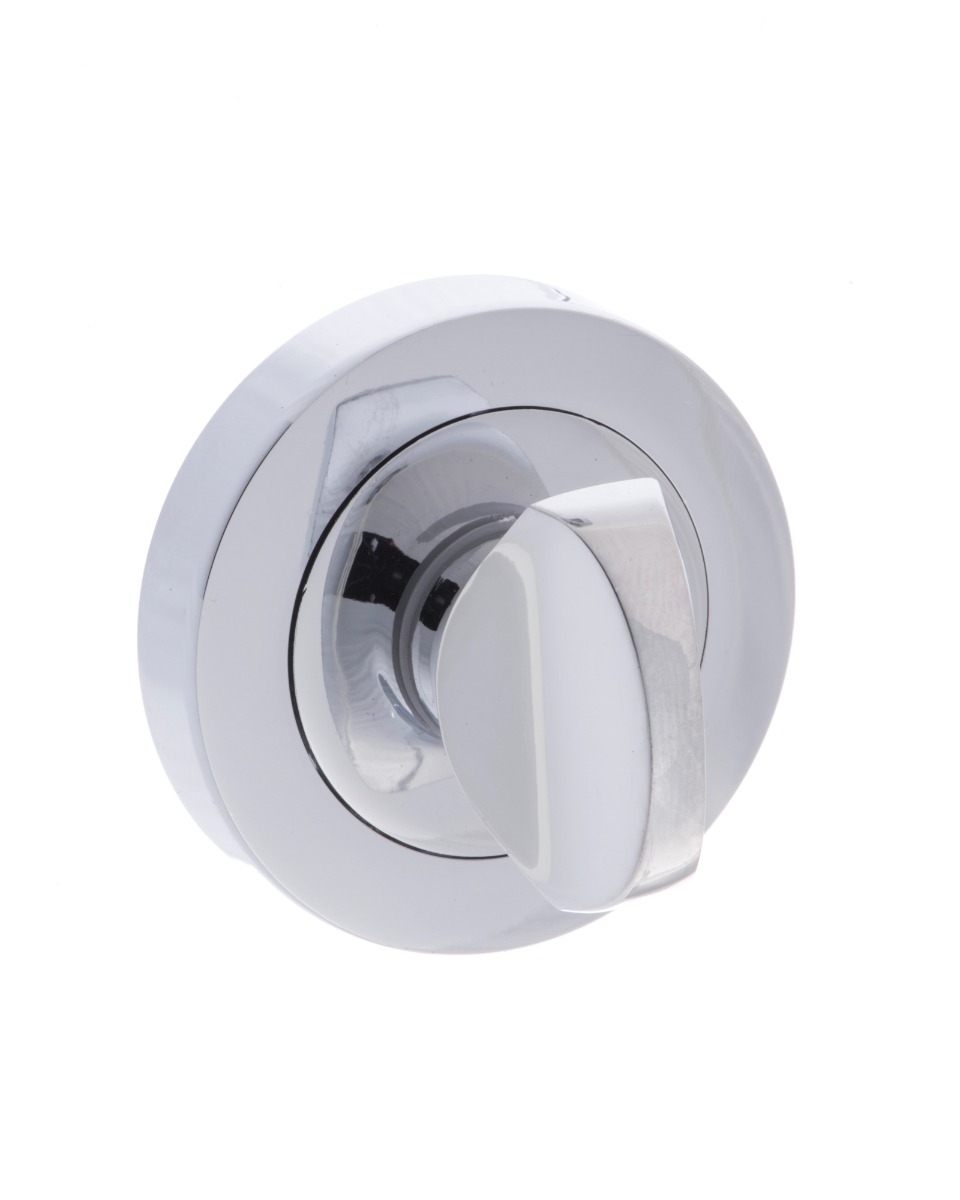 Millhouse Brass WC Turn and Release on Round Rose - Polished Chrome MHRWCPC