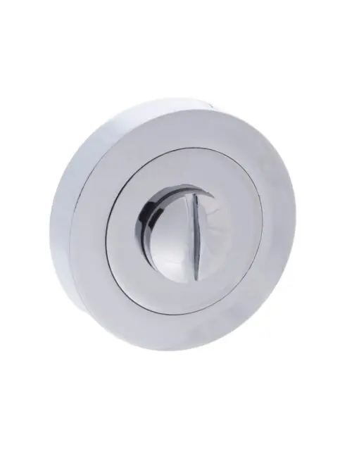 Millhouse Brass WC Turn and Release on Round Rose - Polished Chrome MHRWCPC