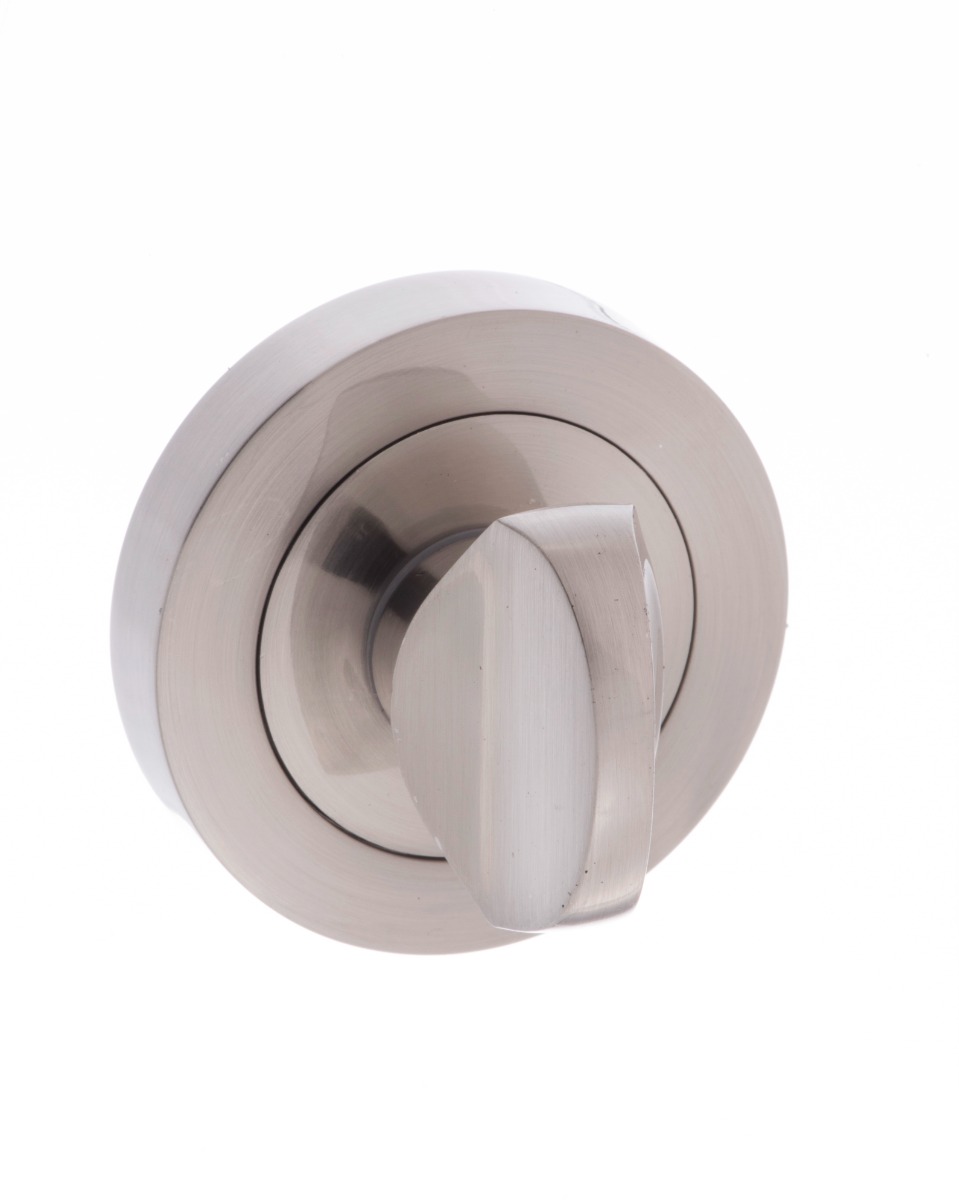 Millhouse Brass WC Turn and Release on Round Rose - Satin Nickel MHRWCSN