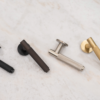 Millhouse Brass Crompton Designer Lever on 5mm Slimline Round Rose - Polished Chrome MHSR100PC