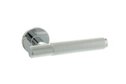 Millhouse Brass Crompton Designer Lever on 5mm Slimline Round Rose - Polished Chrome MHSR100PC