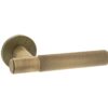 Millhouse Brass Knurled WC Turn and Release on 5mm Slimline Round Rose - Yester Bronze MHSRKWCYB