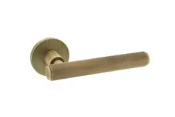 Millhouse Brass Stephenson Designer Lever on 5mm Slimline Round Rose - Yester Bronze MHSR250YB